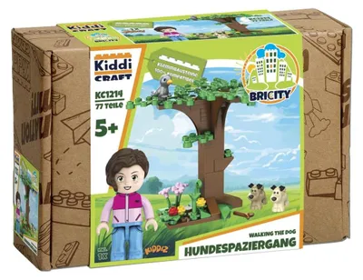 Zdjęcie produktu dla Zestaw klocków do układania „Spacer z psem”, 77 elementów, kompatybilny