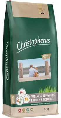 Produktbild von Hundefutter trocken Christopherus Welpe & Junghund Lamm & Kartoffel 12 kg