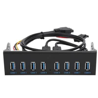Obrázek produktu pro Rozbočovač USB 3.0 19PIN 8 portů Rozšiřující adaptér optické mechaniky na předním panelu pro počítač PC