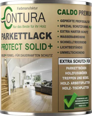 Produktbild von Contura 750ml. Premium Protect Parkettlack Treppenlack Dielenlack Fußbodenlack - Seidenmatt