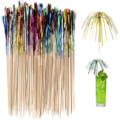 Cocktail-Vuurwerkstokjes aus Bambus, 50 Stück, 23 cm