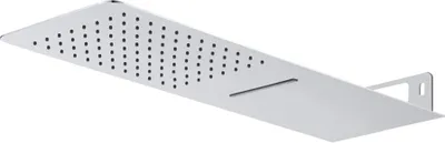 Zdjęcie produktu dla Głowica prysznicowa Mereo, z wodospadem, kwadratowa 500 x 200 mm, stal nierdzewna - CB495N