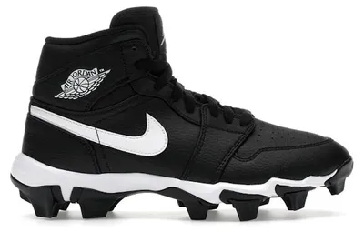 Productafbeelding van Jordan 1 Mid Cleat, zwart-wit (GS) - EU 33.5