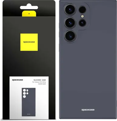 Immagine prodotto di Custodia in silicone SPACECASE Custodia in silicone per Galaxy S23 Ultra Black