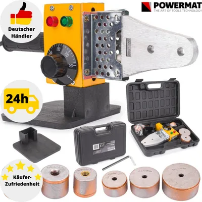 Produktbild von Muffenschweißgerät Stumpfschweißgerät 1500W Ø20-63 Rohr Schweißgerät PE PP