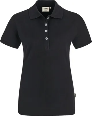 Produktbild von HAKRO Damen Poloshirt Stretch 222, schwarz, 2XL