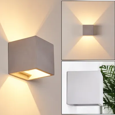 Produktbild von Alli »Alli« moderne Wandlampe aus Beton in Grau, mit Lichteffekt