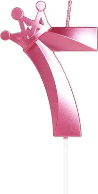 Immagine prodotto di Candela per festività con numeri rosa - 7 e 8 cm - con - decorazione per torte - decorazione per festività