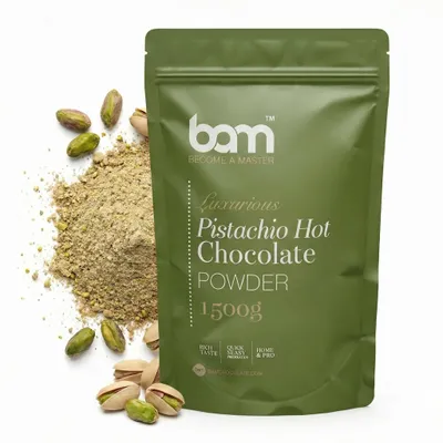 Produktbild von BAM Heiße Schokolade mit Pistazien - Trinkschokolade - heiße Schokolade - 1500 g