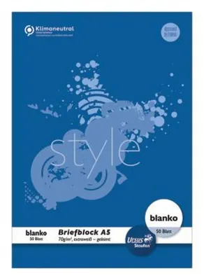 Produktbild von Staufen® style 608741000 Briefblock - A5, 50 Blatt, 70 g/qm, blanko
