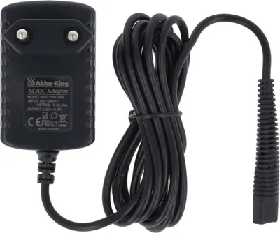Produktbild von Ladegerät 100V-240V für Braun Rasierer Series 1, Series 5, Cruzer 6 Beard Head 5418 - ersetzt 5683, 5690, 5751 - Output 6V