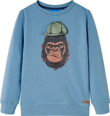Produktbild von Kinder-Sweatshirt Mittelblau 104