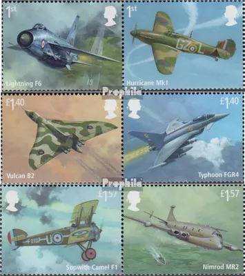 Produktbild von Briefmarken Großbritannien 2018 Mi 4180-4185 Paare (kompl.Ausg.) postfrisch Royal Air Force