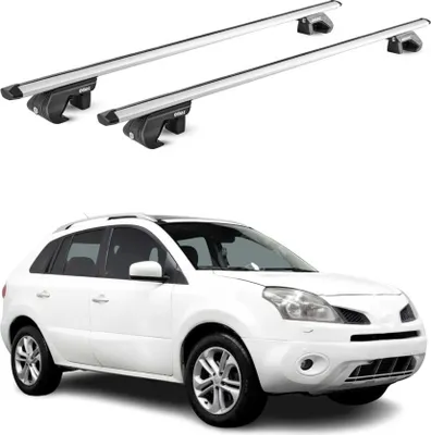 Image de Barres de toit transversales ABE pour Renault Koleos I 2008-2017 5 P Alu Gris 2x