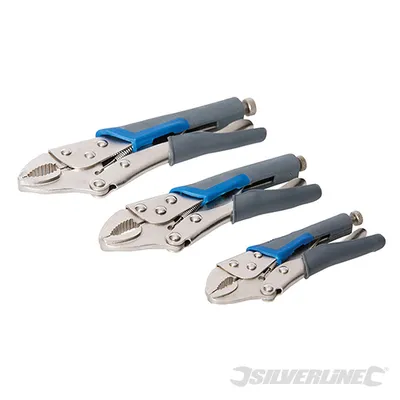 Obrázek produktu pro Silverline 675268 Zažehlovací samosvorné kleště, 3 kusy
