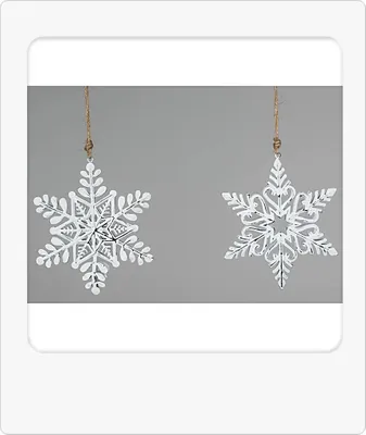 Produktbild von Weihnachtlicher Hänger Schneeflocke 1 Modell sortiert