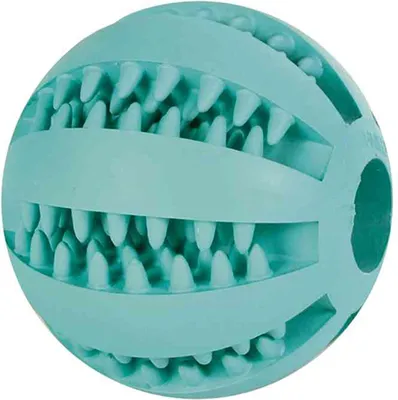 Produktbild von TRIXIE Hundespielzeug Denta Fun Ball, mit Minzgeschmack – ø 7 cm, türkis