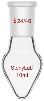 Rückflusskolben 10 ml, birnenförmig, Borosilikatglas, 24/40 NS