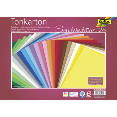 Produktbild von Folia 606 - Mehrfarben - 10 Blätter - 220 mm - 330 mm
