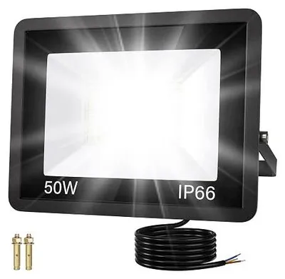 Zdjęcie produktu dla Reflektor LED zewnętrzny 50W 5000LM IP66 zimna biel oświetlenie boiska