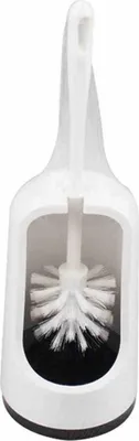 Produktbild von WC-Garnitur "Solid" weiß 40 cm mit Rundkopfbürste