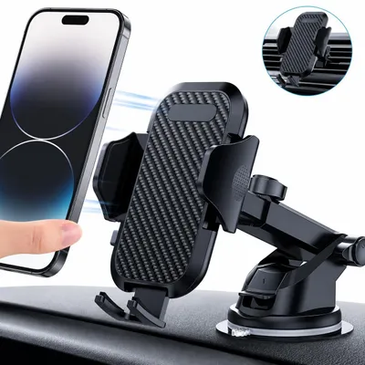 Produktbild von Handyhalter fürs Auto Handyhalterung Lüftung & Saugnapf Halterung Universale KFZ Handyhalterung Smartphone Halterung