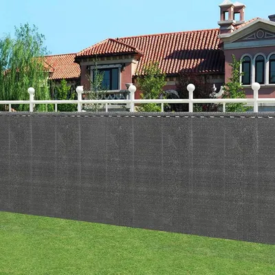 Produktbild von Beschattungsnetz für Zäune mit Kabelbindern | Anthrazit | 600x120 cm