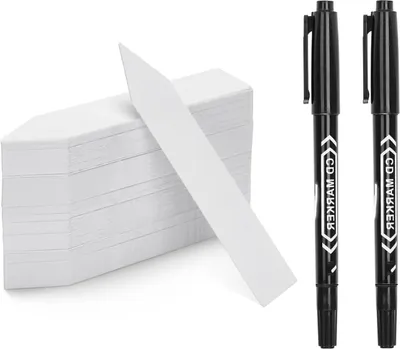 Produktbild von Stecketiketten Pflanzen 200 Kunststoff Pflanzenschilder zum Beschriften Pflanzenstecker für Draussen Wetterfest Gartenetiketten Pflanzen Etiketten(10 x2 cm)