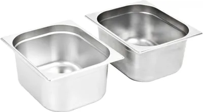 Obrázek produktu pro vidaXL Gastronádoba 2 ks GN 1/2 150 mm z nerezové oceli