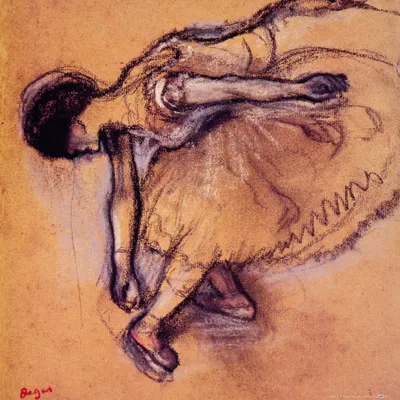 Produktbild von Edgar Degas Kunstdruck Bild - Tänzerin (40 x 40 cm)