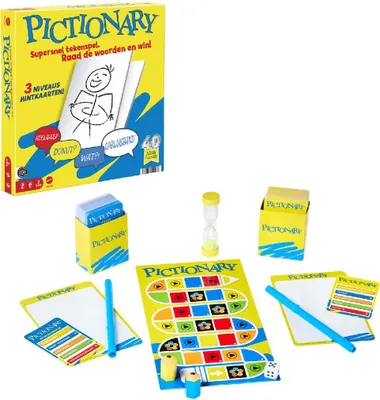 Produktbild von Mattel Games Pictionary , Brettspiel, Zeichnung, 8 Jahr(e), 30 min, Familienspiel