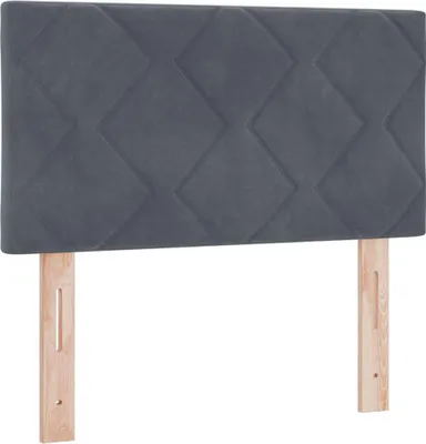 Zdjęcie produktu dla vidaXL Zagłówek ciemnoszary 80 cm aksamit