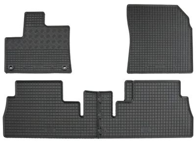 Rigum Gummi Fußmatten Set für Peugeot Rifter, Mod. Bj. 2019-, 4-teilig, schwarz