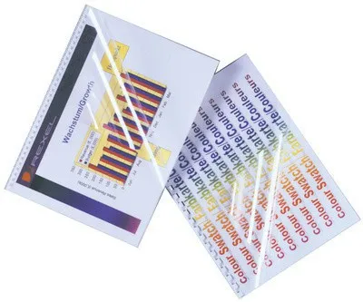 Produktbild von GBC HiClear Abdeckfolie A4 PVC 240 Micron, super klar (100), A4, Polyvinylchlorid (PVC), Transparent, 0,24 mm, 100 Stück(e), Vereinigte Arabische Emirate