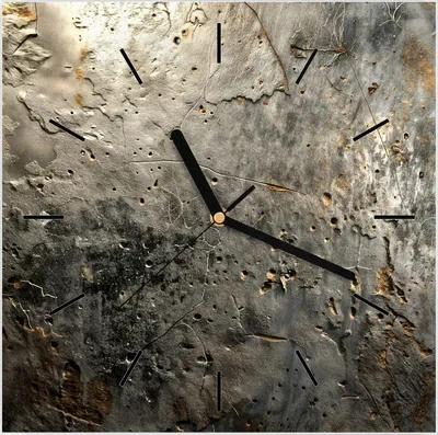Produktbild von Wanduhr aus Glas mit Motiv Abstrakte Oberfläche- 30 x 30 cm - inkl. Aufhängesystem