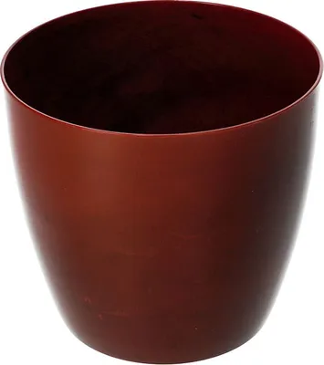 Produktbild von KADAX Blumentöpf "Agen", Pflanzkübel, runder Blumenkübel aus Kunststoff, 18 cm, roter Marmor