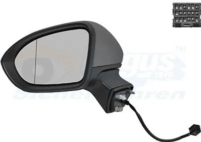 Produktbild von VAN WEZEL 3810817 Außenspiegel Seitenspiegel Links für OPEL Astra K Sports Tourer (B16) Asphärisch Beheizt Grundiert