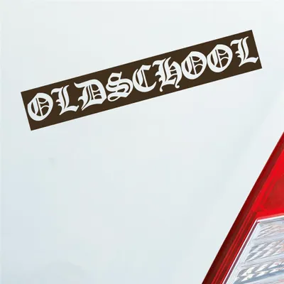 Produktbild von Auto Aufkleber Oldschool Graffiti Tuning 19x3 cm Braun Sticker Heckscheibenaufkleber