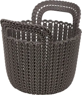 Zdjęcie produktu dla Curver 3253923971033, Kosz na rzeczy, Brązowy, Okrągły, Dzianina, Monochromatyczny, Wewnętrzna