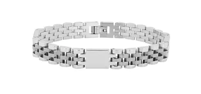 Produktbild von "Jareth", Akzent Edelstahl Armband, Gravurelemente, 21 cm