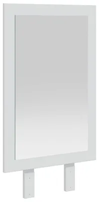 Zdjęcie produktu dla vidaXL Lustro FAUSKE, białe, 43 x 3,5 x 77 cm, prostokątne