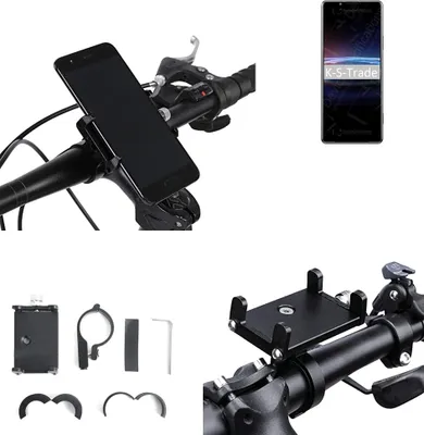 Produktbild von K-S-Trade Handyhalterung für das Fahrrad kompatibel mit Sony Xperia PRO-I Halter Lenkstange Fahrradhalterung Motorrad Bike Mount Befestigung