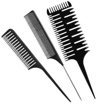 Produktbild von 3 Stücke Hochwertige Haarkämme Friseur Zubehör Strähnenkämme Dauerhaft