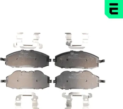 Produktbild von OPTIMAL Bremsbeläge Satz Vorne Bremsklötze für NISSAN Patrol GR V SUV (Y61) BP-10346