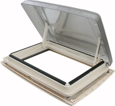 Zdjęcie produktu dla MPK VisionStar L pro przyciemniany panoramiczny luk dachowy z przezroczystego szkła Okno dachowe Maska dachowa 70 x 50 w kolorze białym perłowym