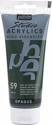 Produktbild von Deckende Acrylfarbe - Dunkelgrün - 100 ml