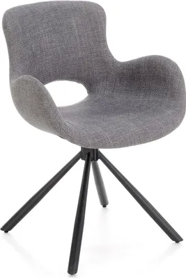Produktbild von Halmar Esszimmerstuhl K475 - grau / schwarz