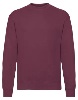 Obrázok produktu pre Fruit of the Loom – pánska mikina „Classic“ s prišitými rukávmi FK2731 (S) (bordová)