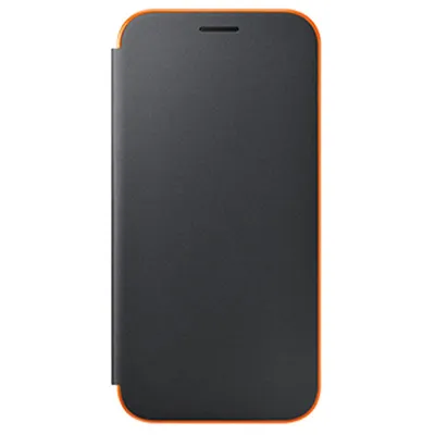 Image de Samsung Original Neon Flipcover compatible avec le Galaxy A3 (2017) - Noir
