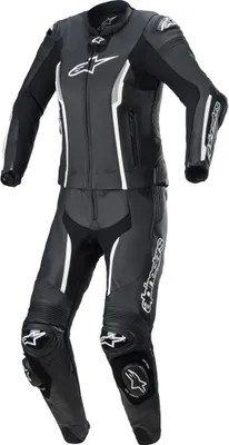 Image de Alpinestars Stella Missile V2 2-pièces moto femme combinaison cuir, noir/blanc, 48